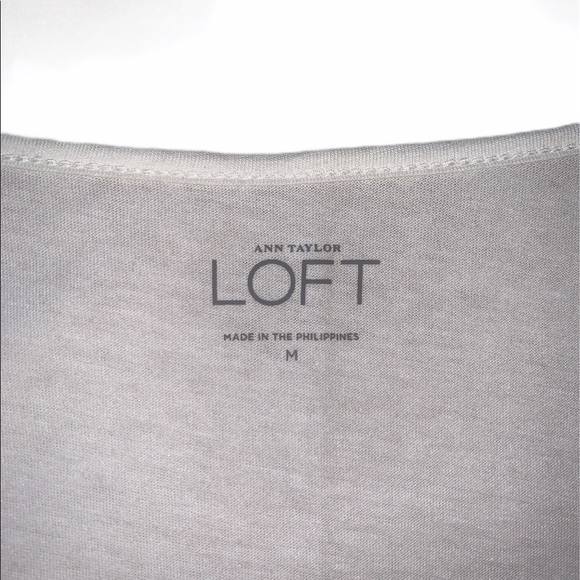 Ann Taylor LOFT Pleated Tank Top, White, Size M - Picture 2 of 4